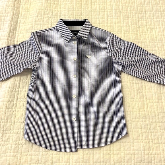 Emporio Armani Black and White Button Down Shirt